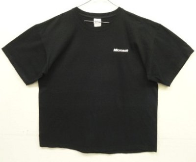 画像3: 00'S MICROSOFT 両面プリント 半袖 Tシャツ ブラック (VINTAGE)