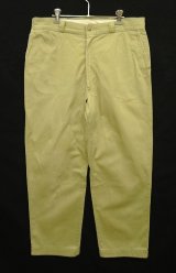 60'S BOAT SAIL CLOTH "SANFORIZED" コットン100% チノパンツ GRIPPER ZIPPER製ブラスジップ USA製 (VINTAGE)