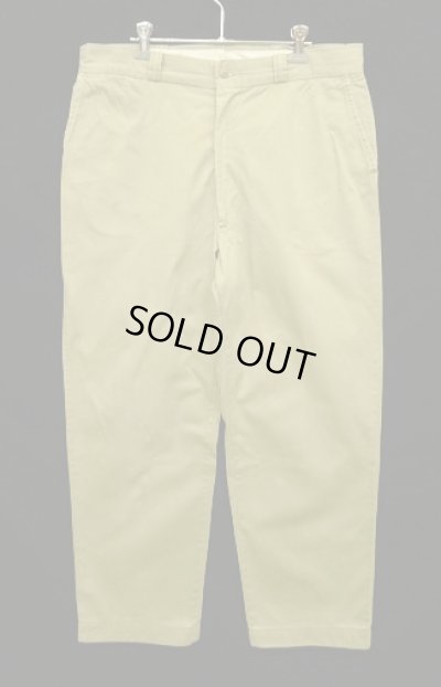 画像1: 60'S BOAT SAIL CLOTH "SANFORIZED" コットン100% チノパンツ GRIPPER ZIPPER製ブラスジップ USA製 (VINTAGE)