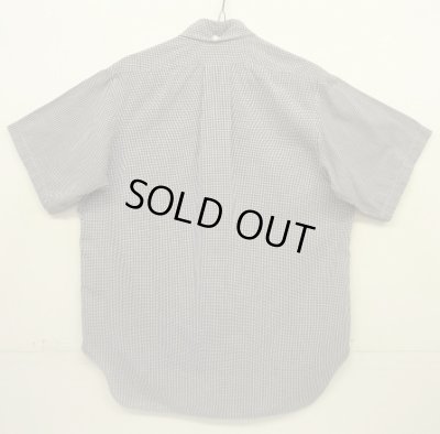 画像5: 60'S SAKS FIFTH AVENUE 6ボタン ポプリン 半袖 三点留め BDシャツ ギンガムチェック (VINTAGE)