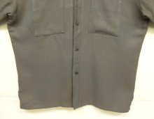 他の写真3: 70'S Mr.CALIFORNIA レーヨンギャバ 半袖 オープンカラーシャツ 玉虫色 (VINTAGE)