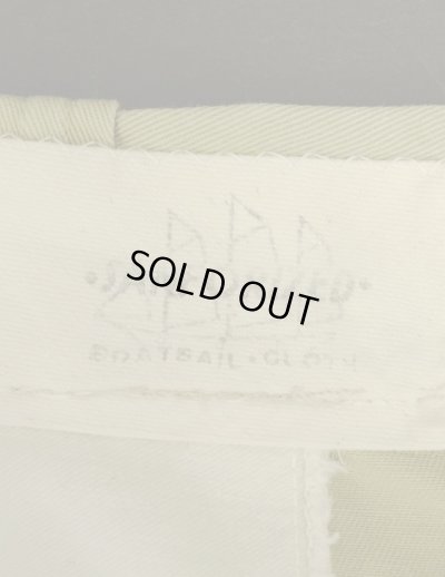 画像4: 60'S BOAT SAIL CLOTH "SANFORIZED" コットン100% チノパンツ GRIPPER ZIPPER製ブラスジップ USA製 (VINTAGE)