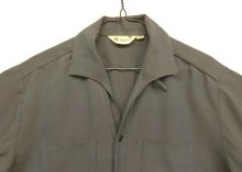他の写真1: 70'S Mr.CALIFORNIA レーヨンギャバ 半袖 オープンカラーシャツ 玉虫色 (VINTAGE)