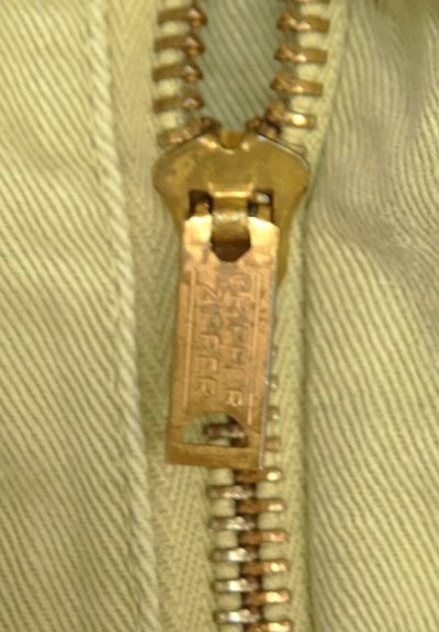 画像3: 60'S BOAT SAIL CLOTH "SANFORIZED" コットン100% チノパンツ GRIPPER ZIPPER製ブラスジップ USA製 (VINTAGE)