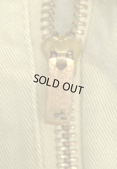 画像3: 60'S BOAT SAIL CLOTH "SANFORIZED" コットン100% チノパンツ GRIPPER ZIPPER製ブラスジップ USA製 (VINTAGE)