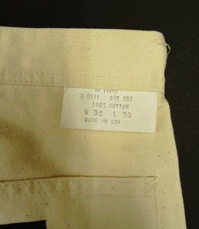 画像3: 80'S STANLEY USA 旧タグ ダブルニー ペインターパンツ W38L30 ナチュラル USA製 (DEADSTOCK)