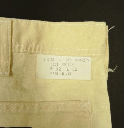 画像4: 80'S STANLEY USA 旧タグ ダブルニー ペインターパンツ W32 ナチュラル USA製 (DEADSTOCK)