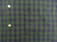 他の写真2: 60'S HUGHES & HATCHER 6ボタン ポプリン マチ付き 半袖 三点留め BDシャツ チェック柄 (VINTAGE)