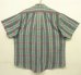 画像3: 80'S GANT マドラス 半袖 三点留め BDシャツ チェック柄 インド製 (VINTAGE) (3)