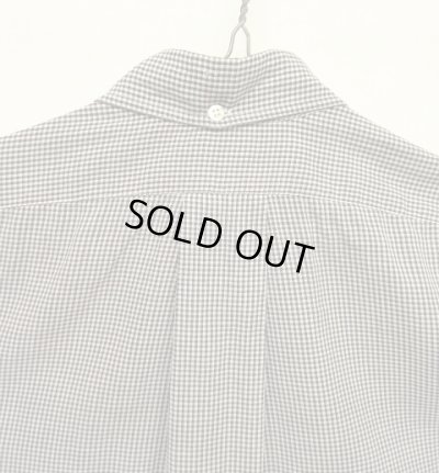 画像6: 60'S SAKS FIFTH AVENUE 6ボタン ポプリン 半袖 三点留め BDシャツ ギンガムチェック (VINTAGE)