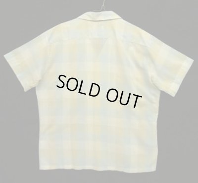 画像3: 70'S JAYSON "JAYCODA" 半袖 オープンカラーシャツ チェック柄 USA製 (VINTAGE)