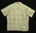 画像3: 70'S JAYSON "JAYCODA" 半袖 オープンカラーシャツ チェック柄 USA製 (VINTAGE) (3)