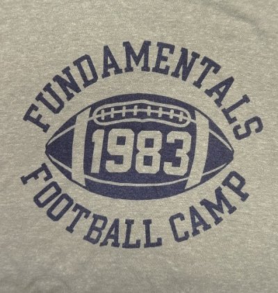 画像3: 80'S CHAMPION トリコタグ 50/50 シングルステッチ 三段染み込みプリント 半袖 Tシャツ ヘザーグレー USA製 (VINTAGE)
