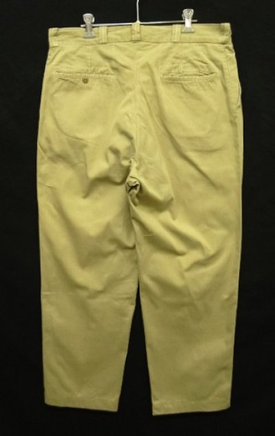 画像6: 60'S BOAT SAIL CLOTH "SANFORIZED" コットン100% チノパンツ GRIPPER ZIPPER製ブラスジップ USA製 (VINTAGE)