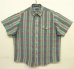 画像1: 80'S GANT マドラス 半袖 三点留め BDシャツ チェック柄 インド製 (VINTAGE) (1)