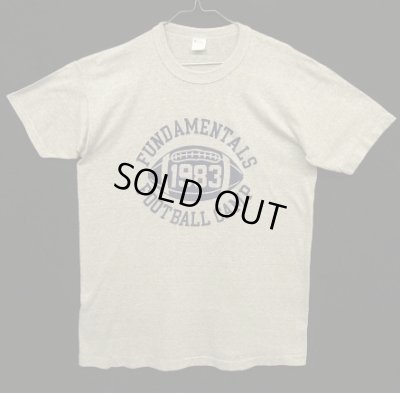 画像1: 80'S CHAMPION トリコタグ 50/50 シングルステッチ 三段染み込みプリント 半袖 Tシャツ ヘザーグレー USA製 (VINTAGE)