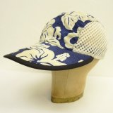 90'S PATAGONIA "SPOONBILL CAP" サイドメッシュキャップ ハイビスカス柄 USA製 (VINTAGE)