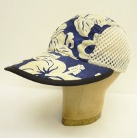 90'S PATAGONIA "SPOONBILL CAP" サイドメッシュキャップ ハイビスカス柄 USA製 (VINTAGE)