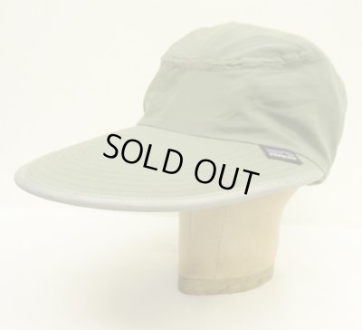 画像2: 00'S PATAGONIA "SPOONBILL CAP" ロングビル ナイロンキャップ ネックガード付き カーキ/グレーUSA製 (VINTAGE)