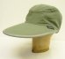 画像2: 00'S PATAGONIA "SPOONBILL CAP" ロングビル ナイロンキャップ ネックガード付き カーキ/グレーUSA製 (VINTAGE) (2)