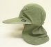 画像6: 00'S PATAGONIA "SPOONBILL CAP" ロングビル ナイロンキャップ ネックガード付き カーキ/グレーUSA製 (VINTAGE)
