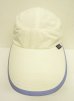 画像2: 90'S PATAGONIA "SPOONBILL CAP" ロングビル ナイロンキャップ ホワイト/ライラック (VINTAGE) (2)