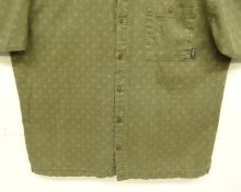 他の写真3: 00'S PATAGONIA ヘンプ/コットン 半袖 ボックスシャツ オリーブ/総柄 (VINTAGE)
