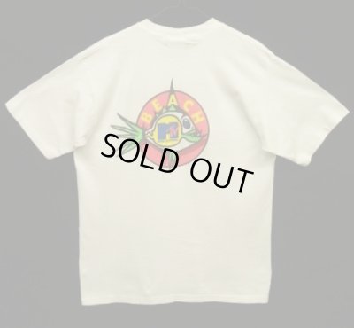 画像4: 90'S MTV x TRIDENT 両面プリント シングルステッチ 半袖 Tシャツ ホワイト USA製 (VINTAGE)