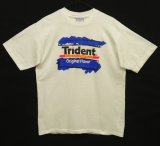 90'S MTV x TRIDENT 両面プリント シングルステッチ 半袖 Tシャツ ホワイト USA製 (VINTAGE)