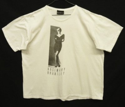 画像1: 00'S ROSEMARY BRANTLEY シングルステッチ 半袖 Tシャツ ホワイト USA製 (VINTAGE)