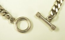 他の写真3: シルバー925 トグル チェーンブレスレット ホールマーク シルバー イギリス製 (VINTAGE)