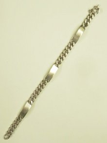 他の写真2: シルバー925 三連IDブレスレット シルバー イタリア製 (VINTAGE)