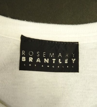 画像2: 00'S ROSEMARY BRANTLEY シングルステッチ 半袖 Tシャツ ホワイト USA製 (VINTAGE)