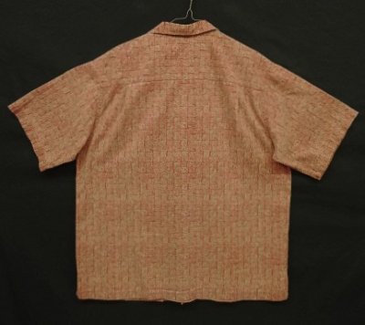 画像3: 00'S LL Bean コットン 半袖 オープンカラーシャツ 総柄 (VINTAGE)