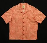 00'S LL Bean コットン 半袖 オープンカラーシャツ 総柄 (VINTAGE)