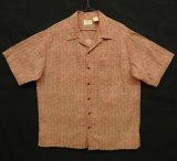 00'S LL Bean コットン 半袖 オープンカラーシャツ 総柄 (VINTAGE)