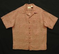00'S LL Bean コットン 半袖 オープンカラーシャツ 総柄 (VINTAGE)