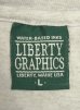 画像2: 90'S LL Bean "LIBERTY GRAPHICS" シングルステッチ 両面プリント 半袖 Tシャツ アッシュグレー USA製 (VINTAGE) (2)