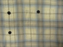 他の写真2: 90'S RRL 三ツ星タグ チンスト＆マチ付き 猫目ボタン 半袖 ワークシャツ チェック柄 (VINTAGE)