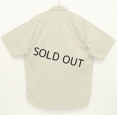 画像6: 90'S RRL 三ツ星タグ チンスト＆マチ付き 猫目メタルボタン 半袖 ワークシャツ ベージュ (VINTAGE)