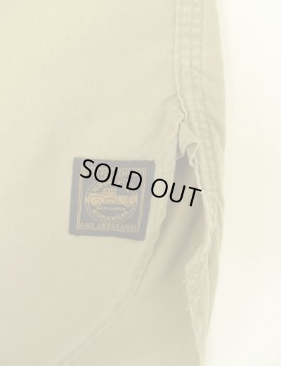 画像5: 90'S RRL 三ツ星タグ チンスト＆マチ付き 猫目メタルボタン 半袖 ワークシャツ ベージュ (VINTAGE)