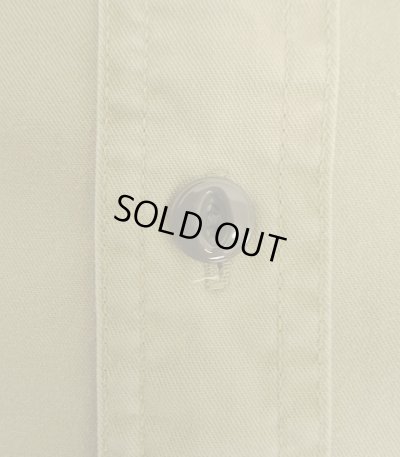 画像4: 90'S RRL 三ツ星タグ チンスト＆マチ付き 猫目メタルボタン 半袖 ワークシャツ ベージュ (VINTAGE)