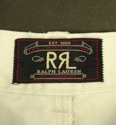 画像2: 90'S RRL 三ツ星タグ ミリタリーチノショーツ オフホワイト USA製 (VINTAGE)