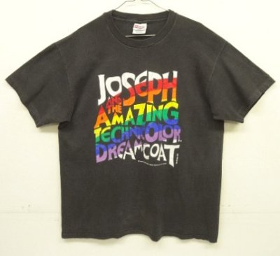 画像1: 90'S JOSEPH AND THE AMAZING TECHNICOLOR DREAMCOAT シングルステッチ 半袖 Tシャツ ブラック (VINTAGE)