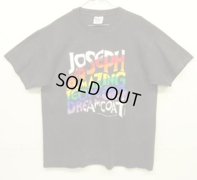 画像1: 90'S JOSEPH AND THE AMAZING TECHNICOLOR DREAMCOAT シングルステッチ 半袖 Tシャツ ブラック (VINTAGE)