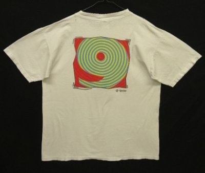 画像1: 90'S SPRINT "9CENTS.NOT NONSENSE." 両面プリント 半袖 Tシャツ ホワイト (VINTAGE)