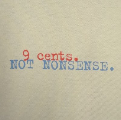 画像6: 90'S SPRINT "9CENTS.NOT NONSENSE." 両面プリント 半袖 Tシャツ ホワイト (VINTAGE)