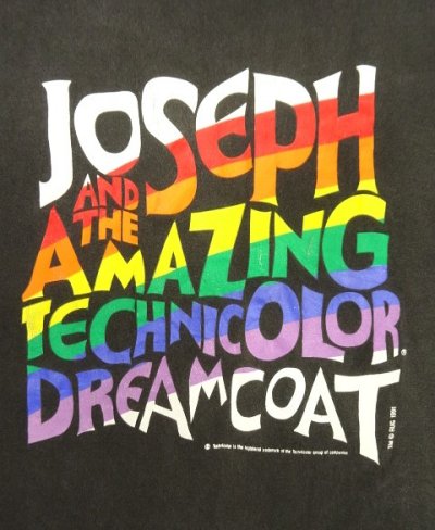画像3: 90'S JOSEPH AND THE AMAZING TECHNICOLOR DREAMCOAT シングルステッチ 半袖 Tシャツ ブラック (VINTAGE)