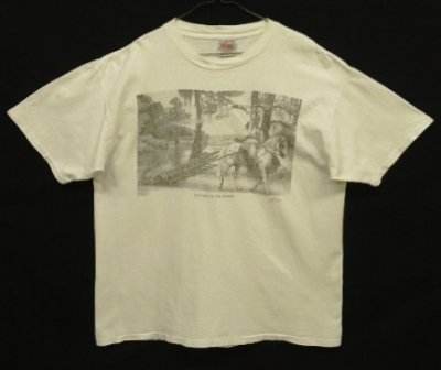 画像1: 90'S JOE BELT "VICTORY IN THE SWAMP" シングルステッチ 半袖 Tシャツ ホワイト USA製 (VINTAGE)