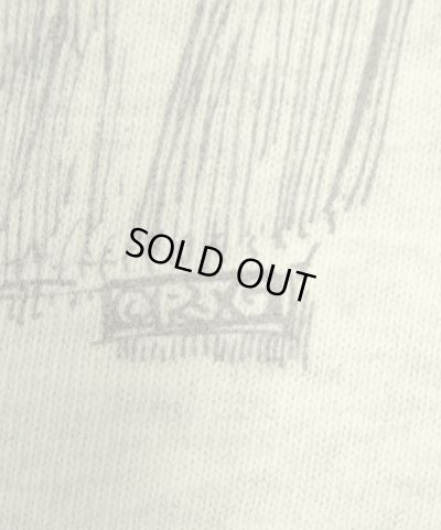 画像4: 90'S UNKNOWN ペンケーススケッチ シングルステッチ 半袖 Tシャツ アッシュグレー USA製 (VINTAGE)